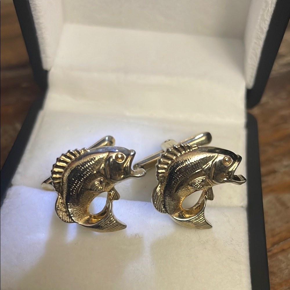 Gold Fish Cufflinks